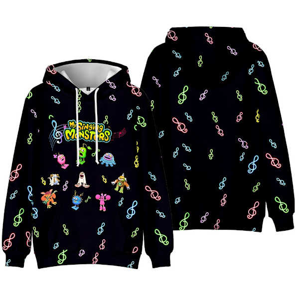 My Singing Monsters Wubbox Furcorn 3D Hoodies Barnkläder Sweatshirts D 120cm