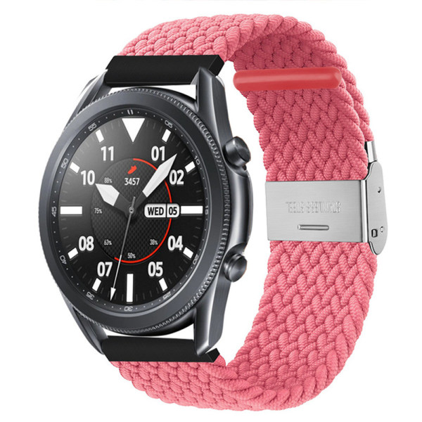 Nylon 20/22 mm remspänne för Samsung Galaxy Watch Huawei pink 20mm