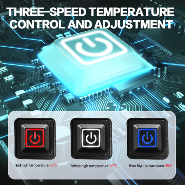 5 i 1 elektriska väst värmekuddar USB thermal kroppsvärmare vinter