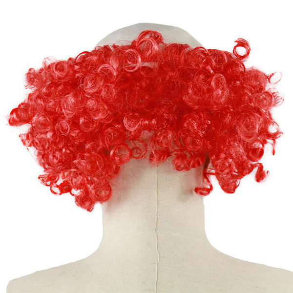 Halloween Leende Clown Mask Halv Mask Cosplay Fest Maskerad Red hair