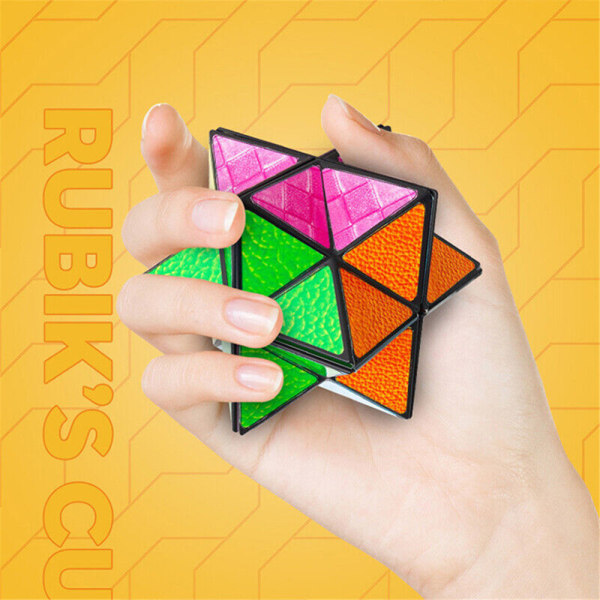 3d föränderlig sort Magic Cube Hand Flip Pussel leksaker gåva F
