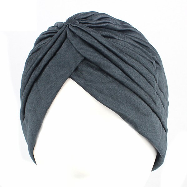 Kvinnor Plisserad knut Twist Cap Huvudband Headwrap Hat 17