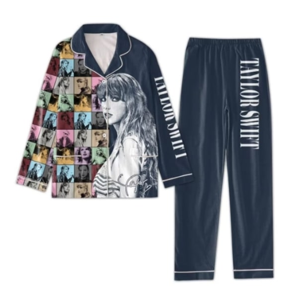 Julklapp Pyjamas Dam Set, 1989 Skjorta Och Byxor Hemkläder E S