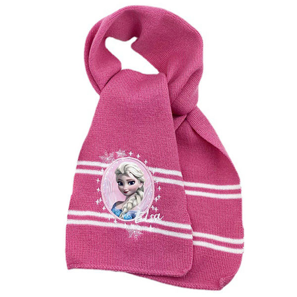 3-pack set Frozen stickade mössor halsduk handskar vinter flicka present A