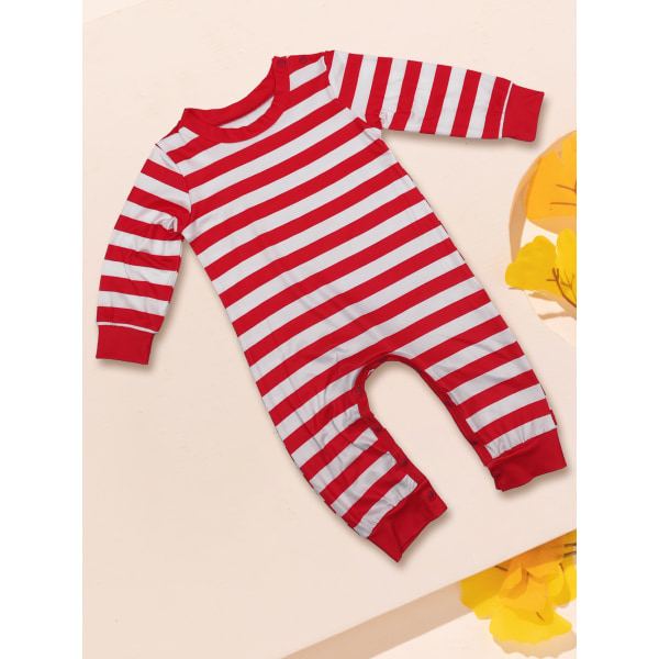 Familjematchande pyjamas set jul pyjamas mjuk loungewear Baby 18M
