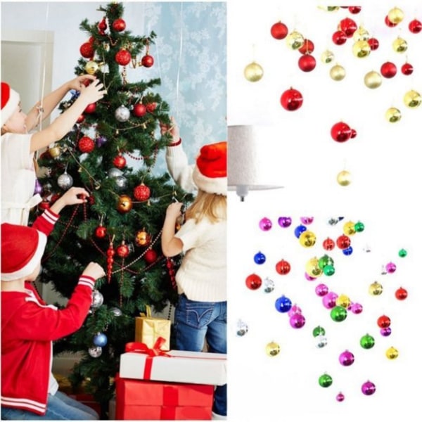 12 st julgransprydnader dekor hängande julhängen bule 12pcs