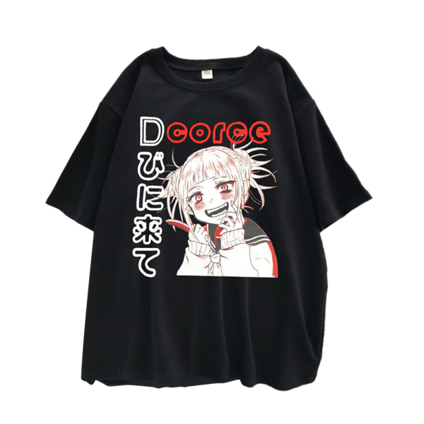 Gothic Harajuku anime print topp söt oversized T-shirt för kvinnor 2XL