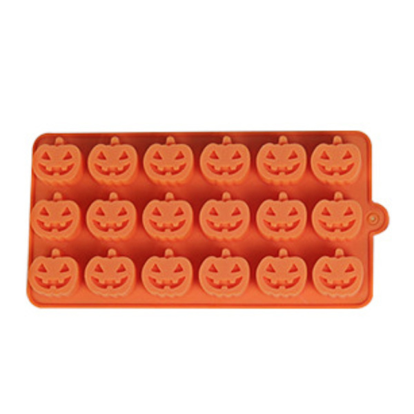 18 håls Halloween silikonform mångsidig pumpa bakform