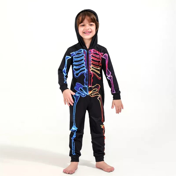 Halloween Huvtröja Långärmad Bodysuit Cos Förälder-Barn Pyjamas child 8-9Y