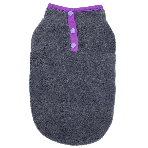 Husdjur Valp Katt Hund Jumper Väst Varm Rock Jacka Vinterkläder Dark Grey XS
