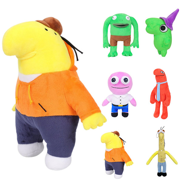 Leende vän plyschleksaker mjuk stoppad djurmonster figur docka kudde present A