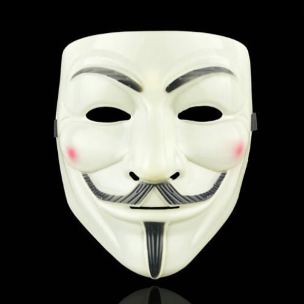 Halloween Mask Hacker V For Vendetta Game Master Party Cosplay yellow