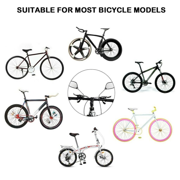 1-par cykelstyre Spegel Cykelcykling bak vid sikt