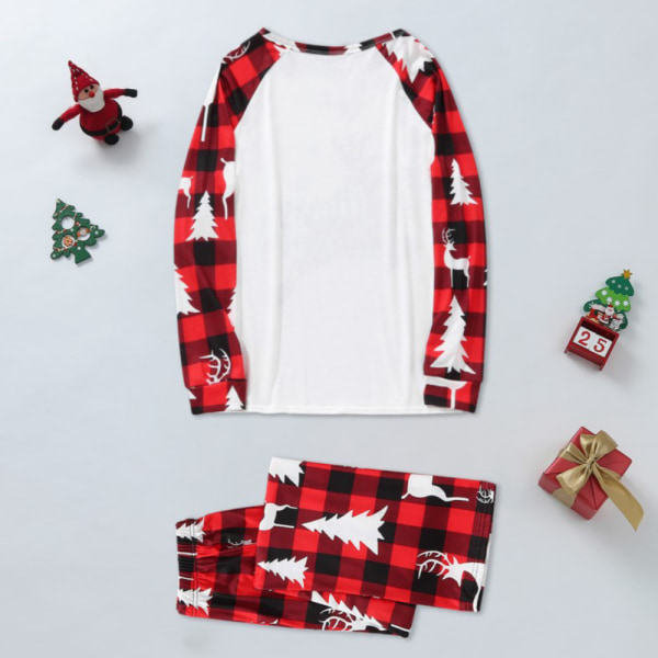 Jul familj matchande pyjamas Print nattkläder nattkläder set Dad 2XL