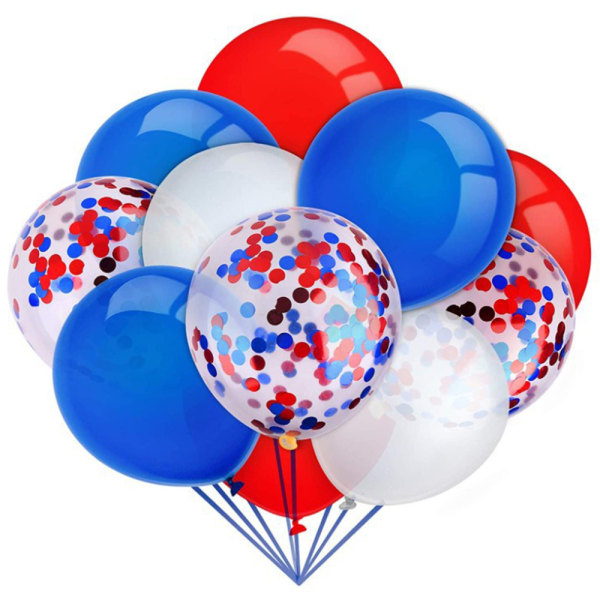 10st Happy The 4th July Balloons Kit Ballonger för festdekor