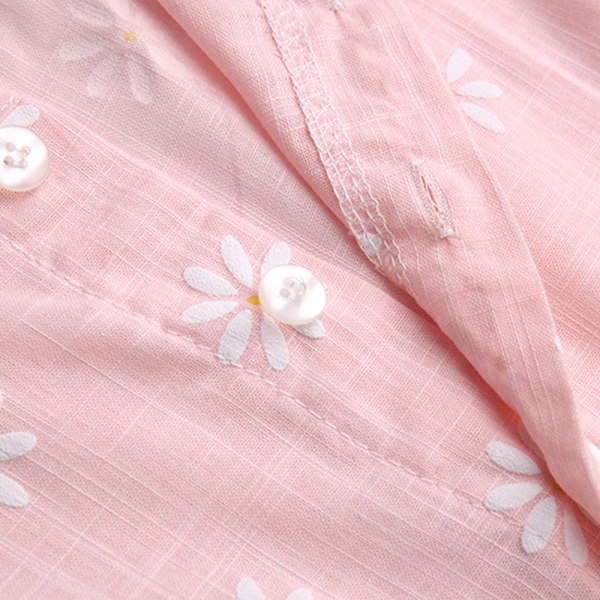 Flickor Ärmlös Prinsessklänning för Barn Baby Sommar Väst Klänning Strand Semester Blommig Solklänning Pink 90cm