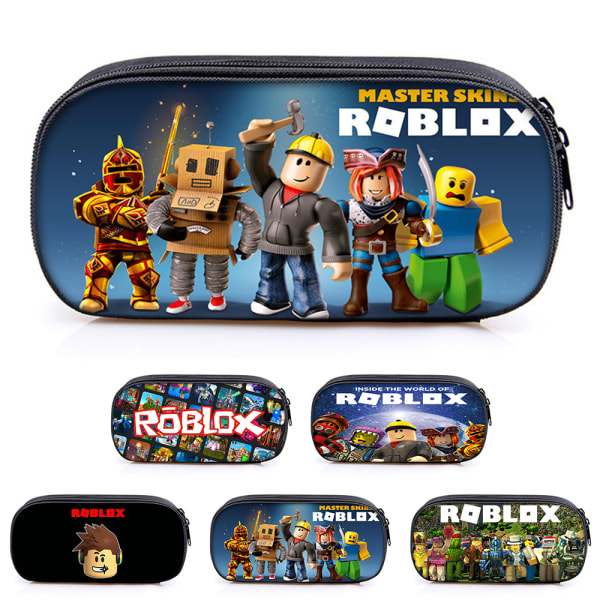 Barn Pojkar Flickor Roblox Pennfodral Pennaväska Student Stationery Bag D