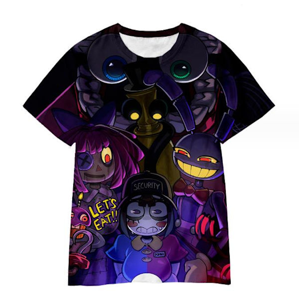 DEN FANTASTISKA DIGITALA CIRKUSEN T-shirt Pojkar Flickor Kortärmad Skjorta A 120cm