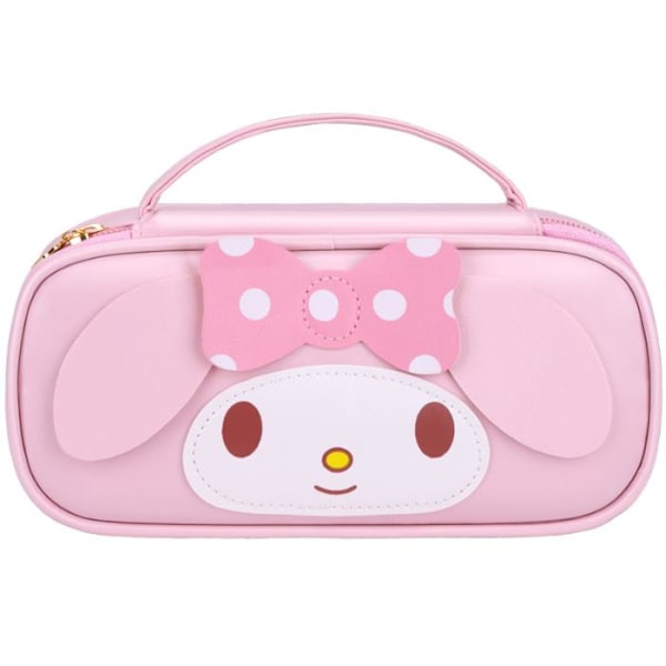 Söt Sanrio pennfodral för flickor Pennfodral för barn med dragkedja, tecknad anime pennfodral för skolan Pink