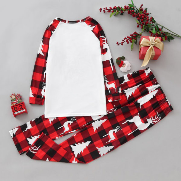 Jul familj matchande pyjamas Print nattkläder nattkläder set Kids 10T