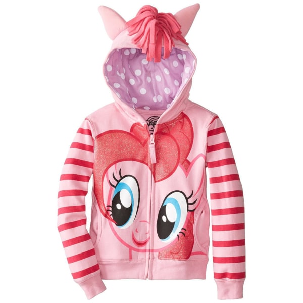 Barnflickor Enhörning Tryckt Hoodie Jacka Sweatshirt Kappa Ytterkläder Pink 110cm