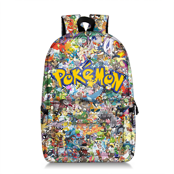 Kids Pikachu Ryggsäck Universell Daglig Lätt Andningsbar Väska Laptop Skolväska Resedagryggsäck A