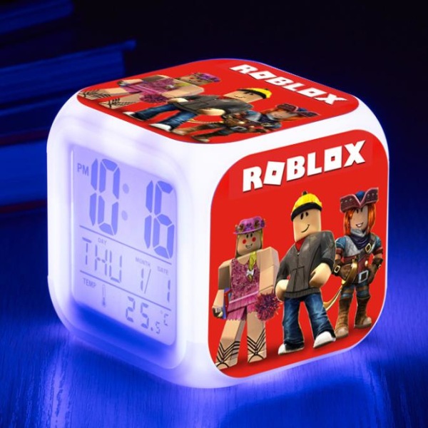Roblox väckarklocka 7-färgsskiftande anime väckarklocka barngåva C