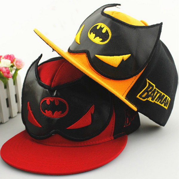 Batman Justerbar Flickor Mössa Baseballkeps Hip-hop Snapback Mössa yellow+green