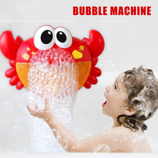 Baby Bath Bubble Toy Crab Bubble Machine Barn Glada Badkar