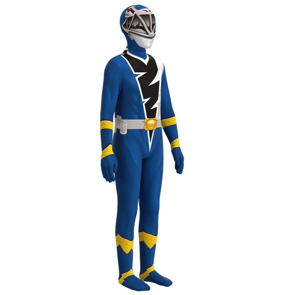 Barn Kostym Cosplay Knight Dragon Team Jumpsuit Strumpbyxor + Mask blue 150cm