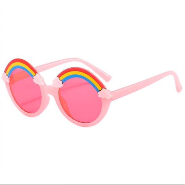 Barnsolglasögon Unisex Söta Rainbow Baby Flickor Pojkar pink