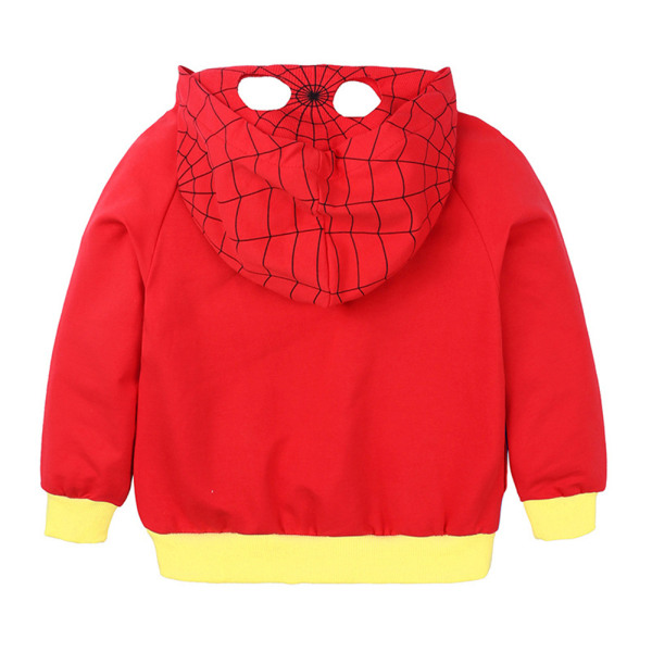 Barn Superhjälte Sweatshirt Huvtröja Byxor Träningsoverall Outfit 1 120cm