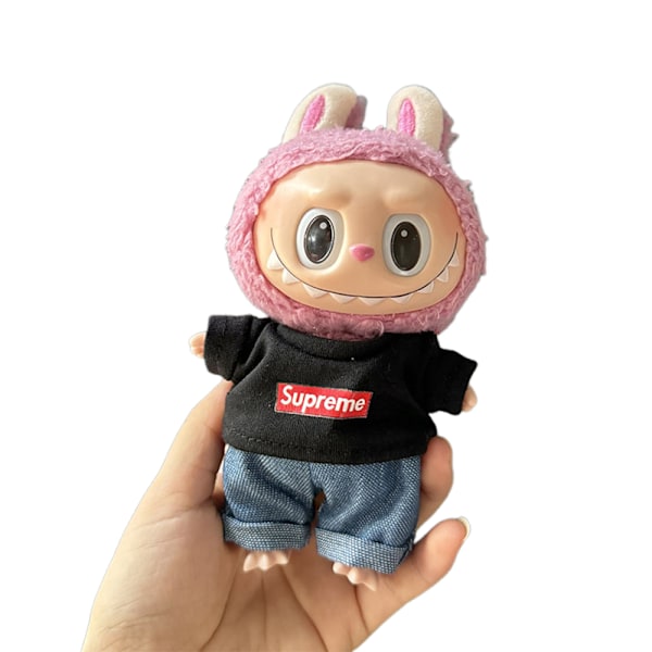 POP MART LABUBU The Monsters Dockan Byter Kläder Klädsel Utan Dockan D