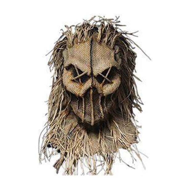 Vuxen Scarecrow Mask Skrämmande Halloween Kostym Accessoar Prop B
