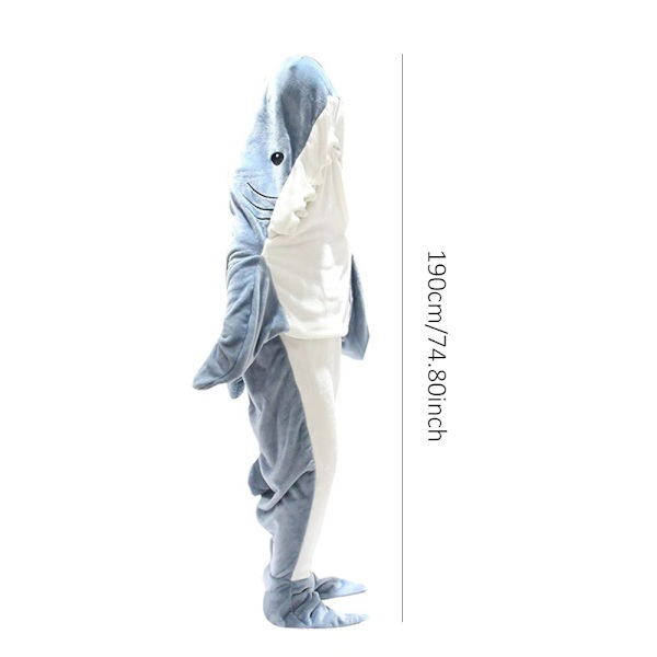 Hajfilt hoodie bärbar hajfilt för vuxen M