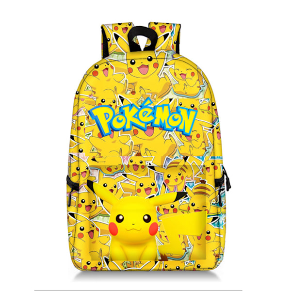 Kids Pikachu Ryggsäck Universell Daglig Lätt Andningsbar Väska Laptop Skolväska Resedagryggsäck B