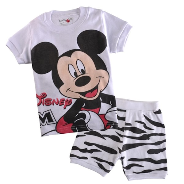 Mickey Pojkar Pyjamas Barn Pojkar Flickor 2st Set Kortärmad Tryck Toppar+ Shorts Tryckta Kläder Pyjamas & Vardagskläder Barnpresent #5 100cm
