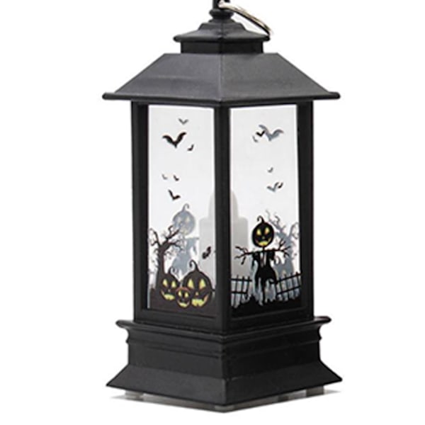 Halloween Simuleringsflamma Lampa LED Nattljus Dekoration Rekvisita C
