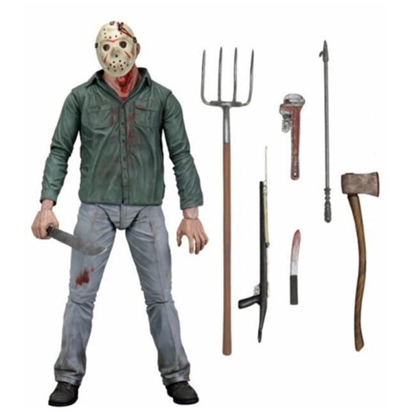 Fredagen den 13:e Freddy Vs Jason Ultimate Jason Action Figur