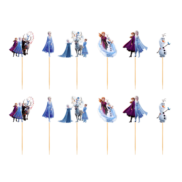 Frozen teman Födelsedagsfest ballonger Banners tårtdekoration