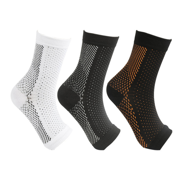 1 par Plantar Fasciitis Sock Compression Fotärmar Support black L/XL