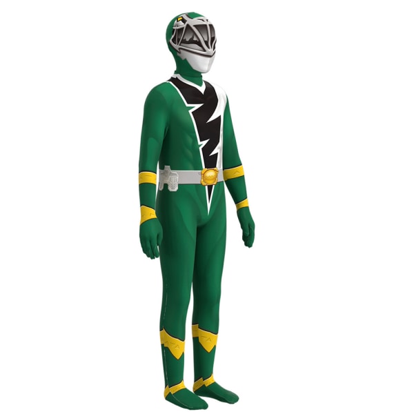 Barn Kostym Cosplay Knight Dragon Team Jumpsuit Strumpbyxor + Mask green 110cm