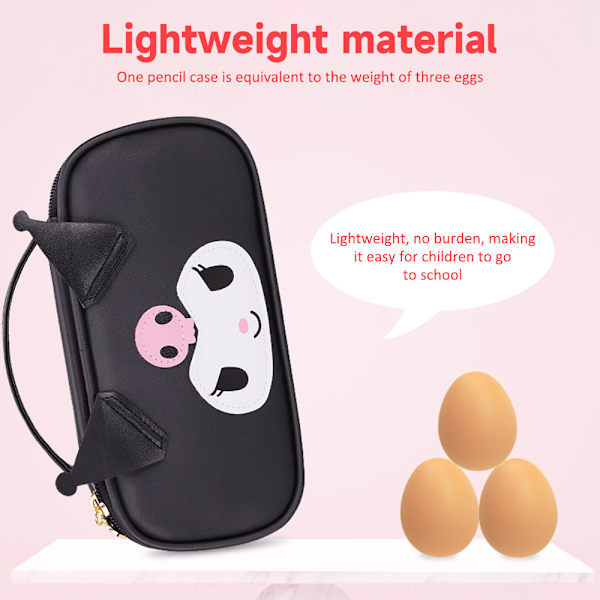 Söt Sanrio pennfodral för flickor Pennfodral för barn med dragkedja, tecknad anime pennfodral för skolan Pink