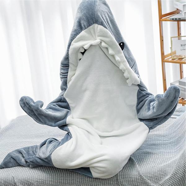 Hajfilt hoodie bärbar hajfilt för vuxen M