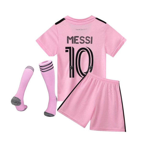 Major League Soccer Messi No.10 Miami Kids Football Shirt Set 26#