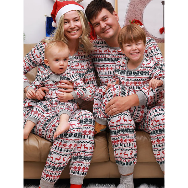 Jul långärmad overall inomhusfest förälder-barn pyjamas child 8T