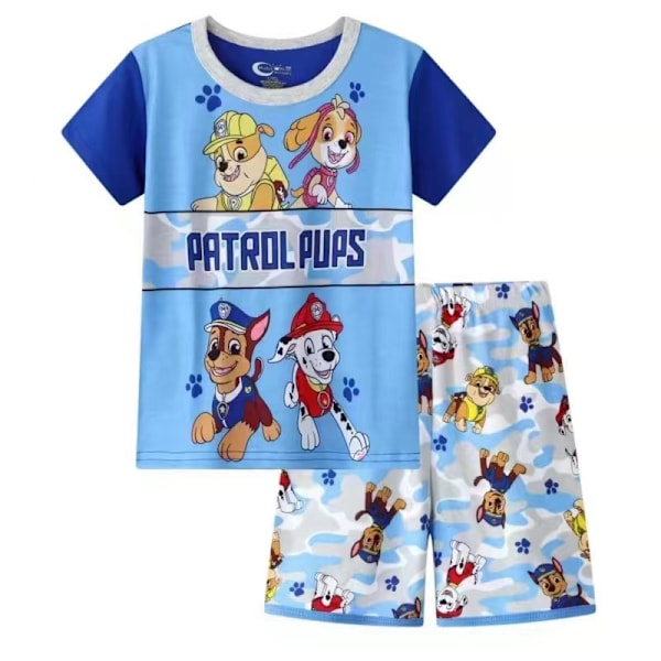 PAW Patrol Pojkar Pyjamas Barn Pojkar Flickor 2-dels Set Kortärmad Tryck Toppar + Shorts Tryckta Kläder Pyjamas & Vardagskläder Barnpresent #7 95cm