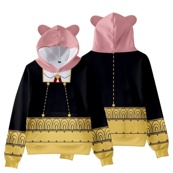 Spy Family Cosplay Långärmad Hoodies Cartoon Print Sweatshirt Casual Pullover B S