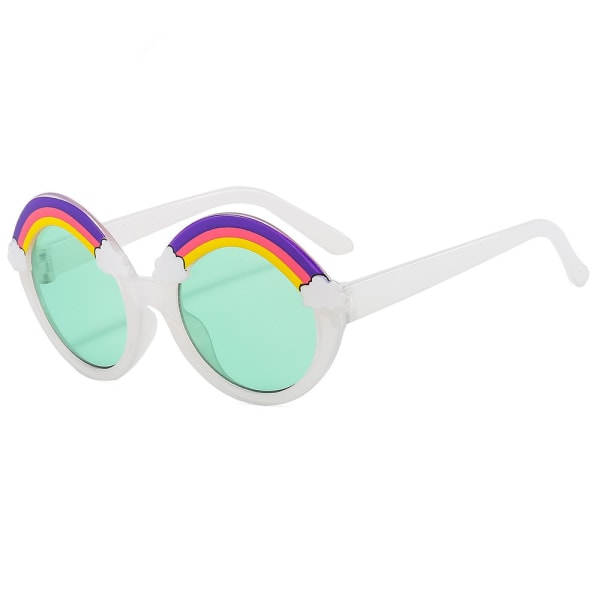 Barnsolglasögon Unisex Söta Rainbow Baby Flickor Pojkar white