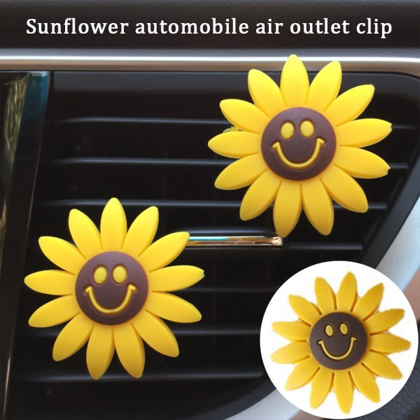 Car Sunflower Air Outlet Doftande parfym Clip Air Freshener